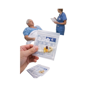 Bolsa con Cierre de LDPE de Grado Médico Impresa Personalizada para Farmacia, Dispensación de Medicamentos, Empaquetado de Hospitales y Clínicas - Product Image 1