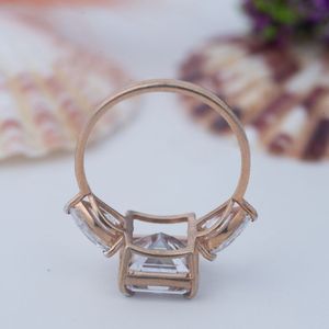 S925 Sterling <b>Silver</b> Moissanite <b>Ring</b> 1/2/3/4/5/10ct GRA Certified <b>Emerald</b> Cut High Quality Wedding Engagement <b>Ring</b> for Women - Product Image 4