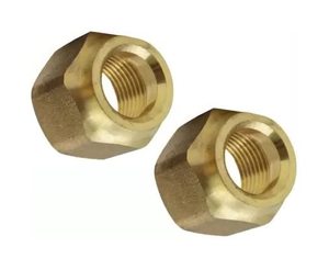 Écrou court évasé en laiton moulé sur mesure de qualité supérieure (AOL-152) SAE # 010166 Raccord hexagonal mâle haute pression - Product Image 1