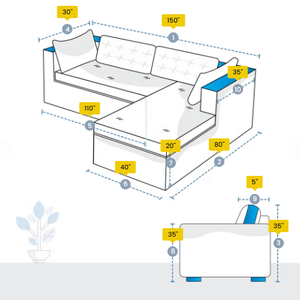 Solid Modern Minimalist Viet Nam Sectional Covers L Shape Couch Custom Covers Patio Furniture Covers Design 5 <b>Sofa</b> Slipcovers - Product Image 5