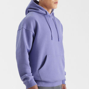 Sweat-shirts à capuche pour hommes 100% coton pour l'hiver avec impression numérique, personnalisation de couleur unie, taille plus, service OEM - Product Image 4
