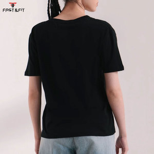 เสื้อยืดลำลองผู้หญิงผ้าฝ้ายแขนสั้นธรรมดา - Product Image 3