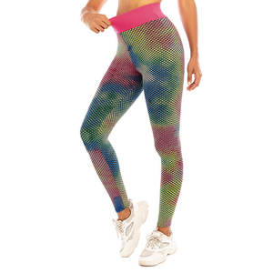 Leggings de sport noirs taille haute pour femmes, pantalons de yoga respirants avec fermeture élastique à la taille, en satin AND1 - Product Image 2