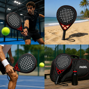 Raquette de padel en fibre de carbone 3K 12K 18K Premium 2026 avec noyau en mousse EVA, design personnalisé pour les sports de plein air professionnels - Product Image 5