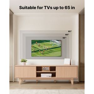 Mobile TV Boho per TV fino a 59 Pollici, Capacità di Carico 350 Libbre, Consolle Multimediale con Vano Aperto Regolabile, Mobiletto Porta TV - Product Image 2