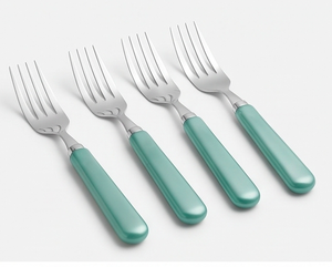 Ensemble de couverts en métal de qualité supérieure avec manches en résine, service de couverts royal pour restaurant ou dîner de mariage - Product Image 1