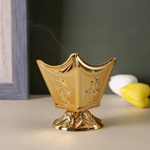 Luxury Brass <b>Bakhoor</b> Burner For <b>Oud</b> Incense <b>Bakhoor</b> Burning Home Fragrance Decoration And Gift Purpose - Product Image 1