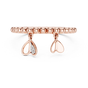 Anillo de Diamantes Cultivados en Laboratorio para Mujer, con Dijes de Corazón, Oro Amarillo de 18 Quilates, Chapado en Rodio, para Compromiso, Fiesta, San Valentín, Regalo Glamuroso para Eventos - Product Image 6