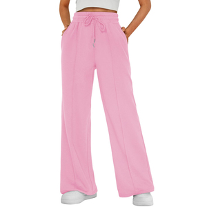 Custom Printed Women Baggy Sweatpants Oversized Relaxed Fit Fleece <b>Trousers</b> Ladies Mid Waist Casual Street Wear Baggy Sweatpants - Product Image 1