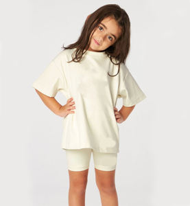 Conjunto de Camiseta y Pantalones Cortos para Niñas, Talla Grande, con Logotipo de Marca Personalizado, Ropa de Verano para Niñas - Product Image 6