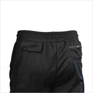 Men's <b>Black</b> Spandex Mid Waist Drawstring Breathable Quick Dry Casual Athletic Shorts - Product Image 3