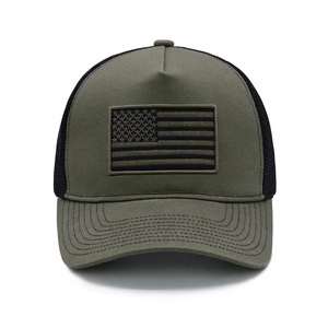 Gorra Trucker Personalizada con Bordado de la Bandera Americana de 5 Paneles para Hombre y Mujer, Ajustable con Cierre a Presión, Malla, Gorra de Béisbol con la Bandera de EE. UU. - Product Image 6
