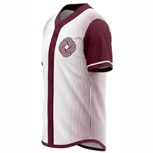 OEM Mens Baseball Jersey Button <b>Down</b> Shirts Short Sleeve Sportswear Uniforms Custom Baseball Jerseys Blank Wholesale Price Shirt - Product Image 3