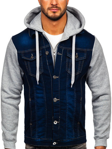 Winter Arrival <b>Men</b> jeans <b>Jacket</b> in Reasonable Price Customized Logo Design Breathable Streetwear <b>Men</b> <b>Denim</b> <b>Jacket</b> OEM - Product Image 4