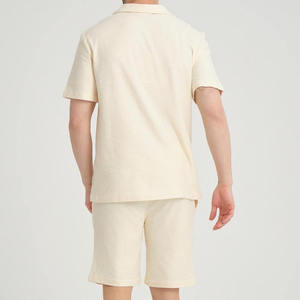 Nouveautés 2026 : Ensemble d'été décontracté pour homme, 2 pièces, t-shirt et short en coton, séchage rapide - Product Image 4