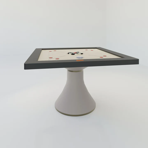 Mesa de Carrom Martini de Lujo Moderna con Base de Pedestal, Mesa de Juego Premium para Interiores para el Hogar o Club - Product Image 3