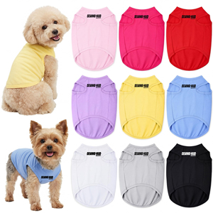 Camiseta Personalizada para Cachorros, Ropa para Perros de Alta Calidad, Chaleco para Mascotas de Tela Suave, Ropa para Gatos de Uso Diario, Prendas Básicas Lisas - Product Image 1