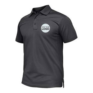 Camiseta de Golf de Manga Corta, Tejida, Sólida, Informal, Deportiva, Táctica, para Hombre, de Secado Rápido, Absorbe la Humedad, Tallas M-3XL - Product Image 3