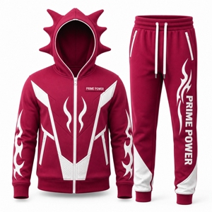 Ensemble de survêtement streetwear premium pour homme, coupe décontractée, veste et pantalon de jogging assortis, vêtements de sport urbains décontractés, vêtements personnalisés - Product Image 1
