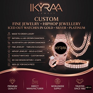 Reloj de Pulsera de Lujo para Hombre, con Incrustaciones de Moissanita, Caja Cuadrada, Movimiento ETA, Tono Oro Rosa, Completamente Pavimentado, de Acero Inoxidable, Estilo Hip Hop - Product Image 2