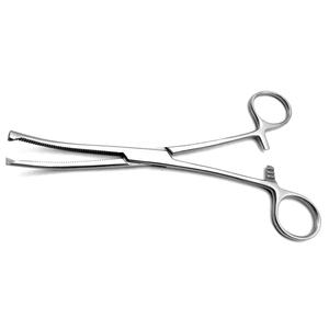 Forceps hémostatiques Kocher allemands à mâchoires courbées dentées 1x2 dents 22 cm, instrument chirurgical en acier inoxydable réutilisable par Grip Surgical - Product Image 1