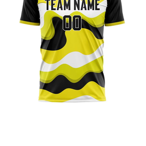 เสื้อฟุตบอลผู้ใหญ่ดีไซน์ล่าสุด เนื้อผ้าระบายอากาศได้ดี แห้งเร็ว 100% พร้อมโลโก้แบบซับลิเมชั่น ชุดฟุตบอล - Product Image 6