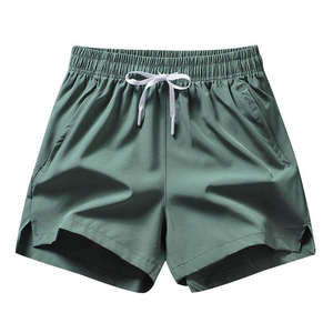 Shorts de sport en nylon personnalisés pour hommes, séchage rapide, respirants, pour entraînement en salle de sport, longueur genou, avec cordon de serrage, décontractés, vente en gros OEM - Product Image 1