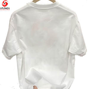 Camisetas de Manga Corta con Cuello Redondo, Holgadas, Ecológicas, para Mujer, Estampadas, Casuales, con Logotipo Personalizado - Product Image 2