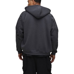 Sudadera con capucha de algodón grueso para hombre, con estampado gráfico en la manga, estilo urbano, sudaderas con capucha para hombre, fabricación a granel con marca personalizada - Product Image 3