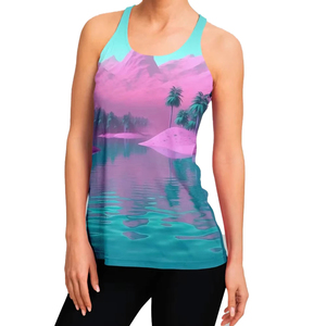 Camiseta sin mangas con cuello redondo para mujer, 100% algodón tejido, ecológica, transpirable, informal, para verano, proveedor de marca privada OEM, calidad - Product Image 1