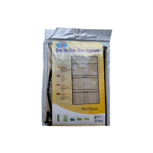 Mnj Organisateur de chaussures à suspendre sur la porte, sac de rangement suspendu pour chaussures 30x75 cm, 6 pièces - Product Image 2