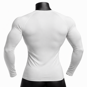 Men's Long Sleeve Compression Shirt Slim Fit Jacquard Base <b>Layer</b> Athletic <b>Top</b> - Product Image 2