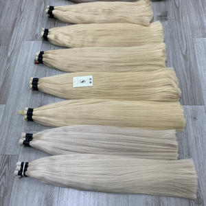 Vente en gros de meilleure qualité, cheveux humains vierges bruts alignés en vrac, droits, blonds et platine - Product Image 6