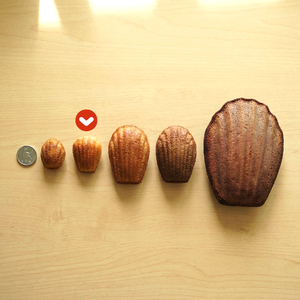 Molde para hornear de 6 cavidades para mini madeleines, antiadherente con revestimiento de PTFE, de acero al carbono, con forma de concha, negro, apto para horno, para el hogar y la cafetería. - Product Image 5