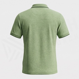 เสื้อโปโลผู้ชายคอตตอนพลัสไซส์แฟชั่นใหม่ ผ้าเจอร์ซีย์ แขนสั้น สีพื้น สไตล์สตรีท สำหรับฤดูร้อน รับสั่งทำสีได้ เสื้อผ้ากีฬา - Product Image 2