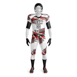 Kit de football américain en gros, uniforme de football américain personnalisé, fabricant de maillots de football, sublimation de qualité supérieure, 100% polyester - Product Image 4