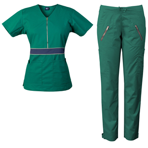 Advanced Anti-Bacterial Medical Scrubs <b>Set</b> Stylish Women Nurse <b>Doctor</b> Uniform High Quality OEM Soft Hospital Scrub Suit - Product Image 2