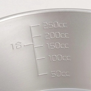 Taza Sierra de Titanio PTYGRACE, 150 ml, 330 ml, 480 ml (profunda), 600 ml (profunda), Utensilio de Cocina para Exteriores, Producto Hecho en Japón - Product Image 5