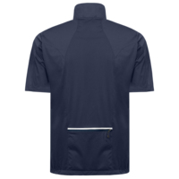 Veste de sport pour homme à manches courtes, légère, respirante, imperméable, avec demi-fermeture éclair, style baseball