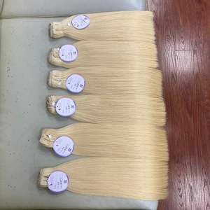 Extensions de cheveux vierges vietnamiens de haute qualité en gros, tissées à la machine, lisses, couleur claire - Product Image 5