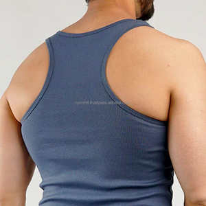 Débardeur de sport pour homme 100% coton sans manches, t-shirt musculaire pour l'entraînement, la remise en forme, l'été, décontracté, léger, vêtements de sport respirants à l'avant - Product Image 6