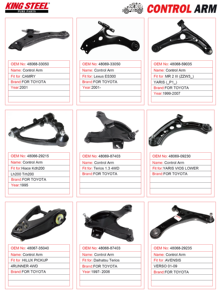 KINGSTEEL ricambi Auto verso il basso sospensione braccio di controllo anteriore inferiore sinistro per <span class=keywords><strong>SUZUKI</strong></span> <span class=keywords><strong>VITARA</strong></span> <span class=keywords><strong>1998</strong></span>- 45202-67D01 45202-65D01 45202-65D00 - Product Image 4