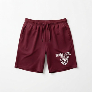 Shorts Bermuda décontractés pour homme Trade Excel Impex, vert olive uni, respirant, séchage rapide, avec cordon de serrage et logo imprimé sur le devant - Product Image 5