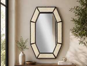 Modern Stylish Handcrafted Wooden Bone Inlay <b>Mirror</b> Frame from India Best Quality wall <b>mirror</b> for Home Decoration by GIFTY <b>CRAFT</b> - Product Image 1