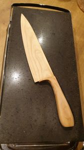 Couteau en bois écologique, couverts compostables de qualité alimentaire pour la livraison à emporter et la restauration - Product Image 4