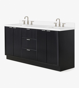 Meuble de salle de bain OEM Phoebe 73 pouces avec double vasque, 2 options de finition, directement de l'usine au Vietnam - Product Image 2