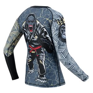 Custom Made Rashguard Unisex Sublimation UV Protection High Performance Polyester Anti Rash Compression Wholesale OEM Wholesale - Product Image 3