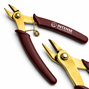 Professional Jewelry Wire Cutter Pliers Gold Finish Carbon Steel Brown Handle 5 inch <b>Precision</b> <b>Tool</b> for Beading Craft DIY - Product Image 5