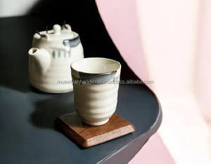 Dessous de verre en bois nautique de luxe de décor de maison et de bureau ensemble avec personnaliser la taille - Product Image 5