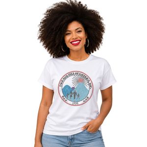 Camiseta de Manga Corta con Cuello Redondo y Diseño de Pedrería de Colores, Top Informal para Uso Diario, Estilo Urbano, Ropa Cómoda - Product Image 1